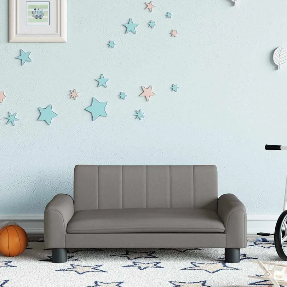 Meubelen Voor Baby'S & Peuters*vidaXL Kinderbank 70x45x30 cm stof Taupe