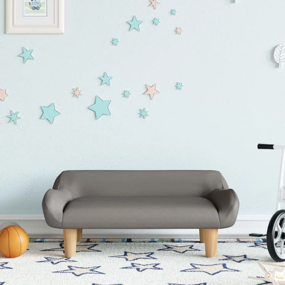 Meubelen Voor Baby'S & Peuters*vidaXL Kinderbank 70x40x24 cm stof Taupe