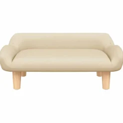 Kinderbank 70x40x24 cm stof crèmekleurig><noscript><img width=