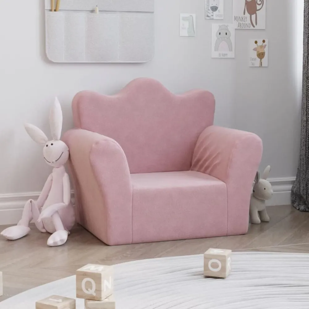 Kinderbank zacht pluche>vidaXL Outlet