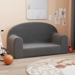 Kinderbank 2-zits zacht pluche kleurig>vidaXL Discount