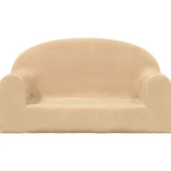 Meubelen Voor Baby'S & Peuters*vidaXL Kinderbank 2-zits zacht pluche crèmekleurig Crème