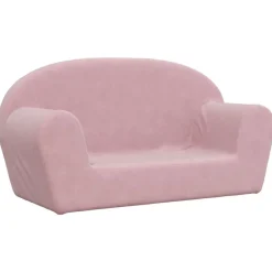 Meubelen Voor Baby'S & Peuters*vidaXL Kinderbank 2-zits zacht pluche Roze