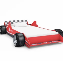Meubelen Voor Baby'S & Peuters*vidaXL Kinderbed raceauto 90x200 cm Rood