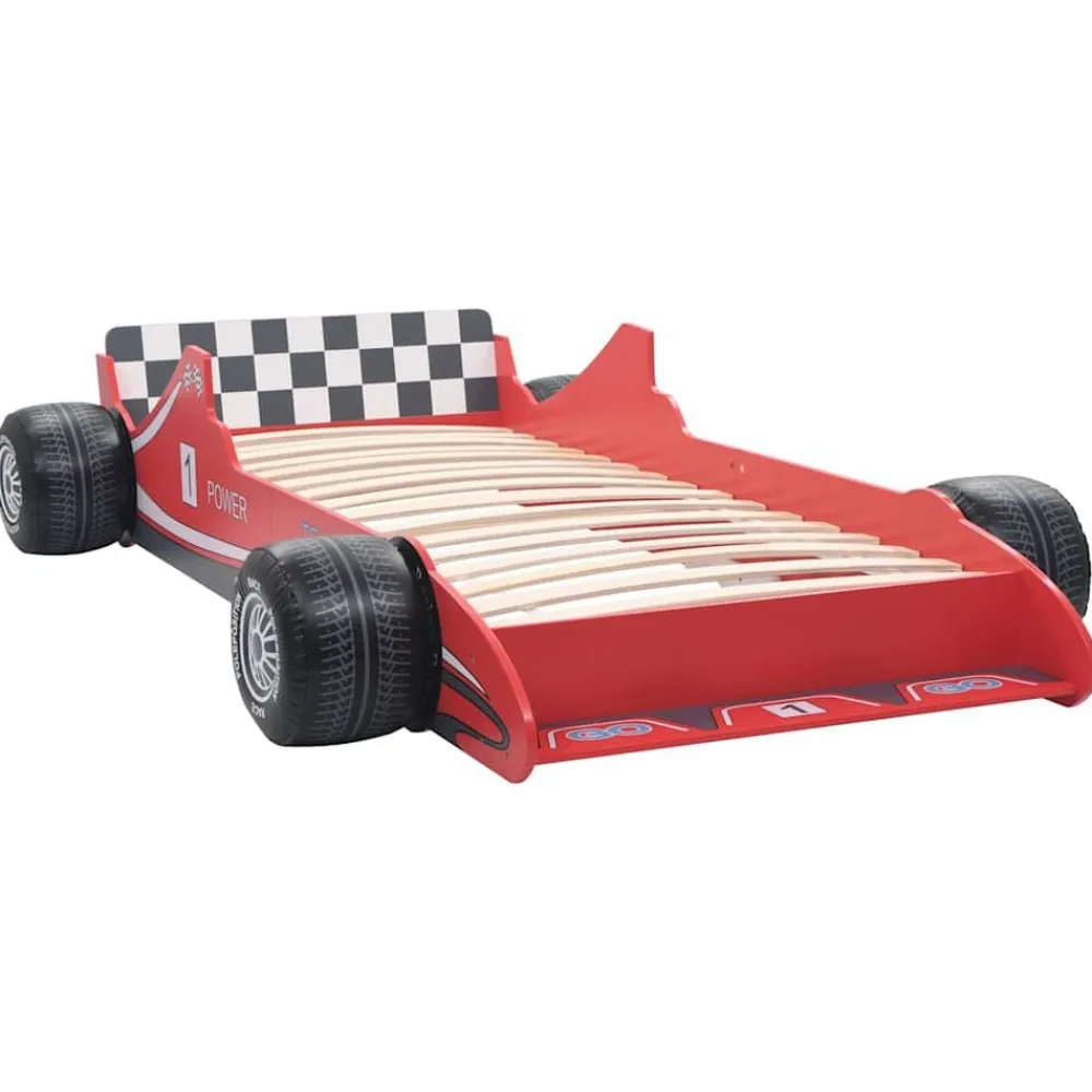 Meubelen Voor Baby'S & Peuters*vidaXL Kinderbed raceauto 90x200 cm Rood