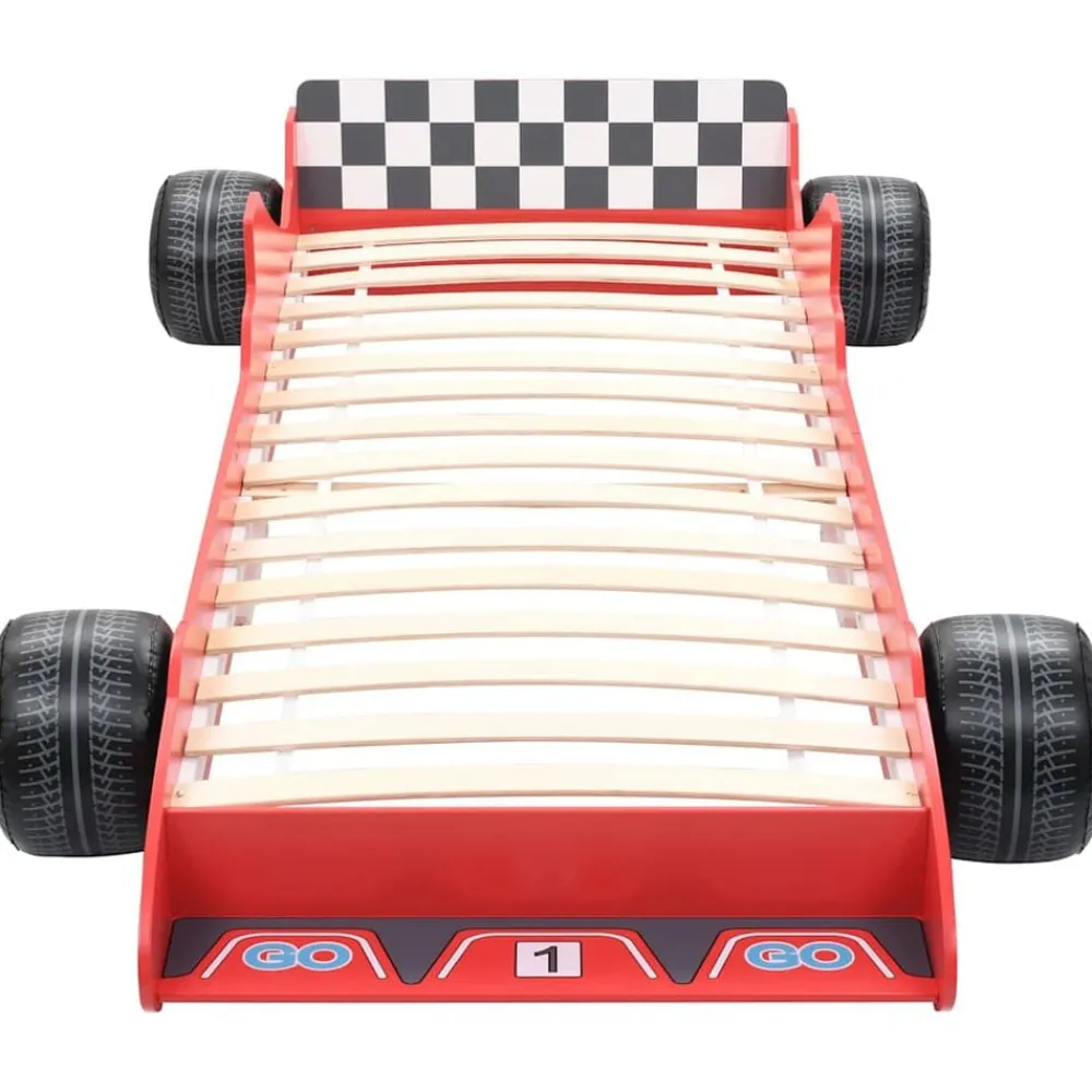 Meubelen Voor Baby'S & Peuters*vidaXL Kinderbed raceauto 90x200 cm Rood