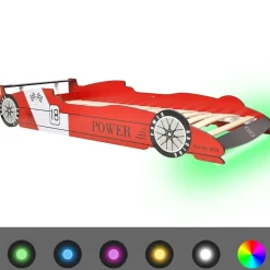 Kinderbed raceauto met LED-verlichting 90x200 cm>vidaXL Clearance