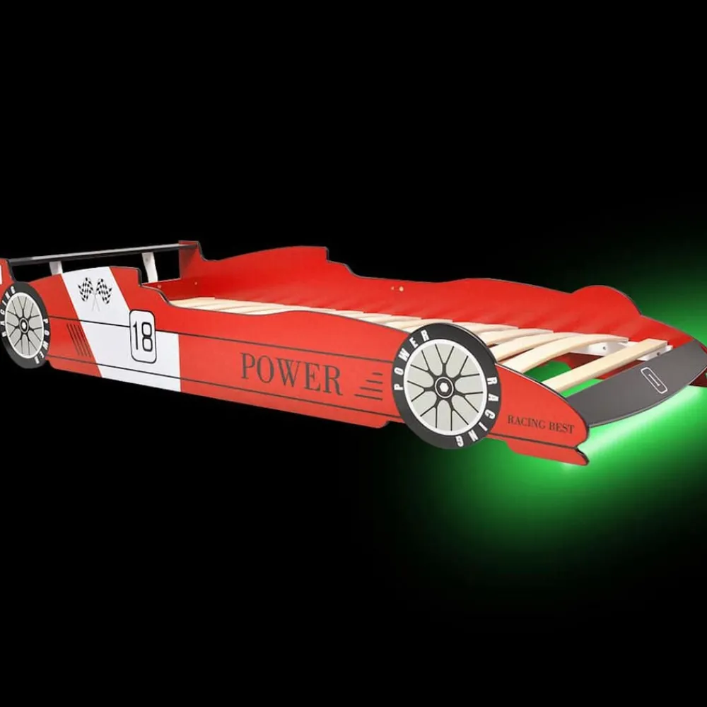 Kinderbed raceauto met LED-verlichting 90x200 cm>vidaXL Clearance
