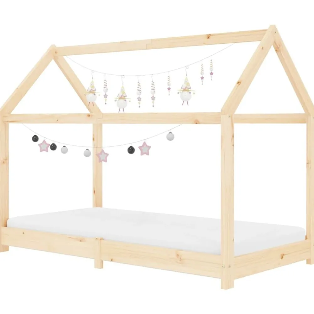 Kinderbedframe massief grenenhout 70x140 cm>vidaXL Online