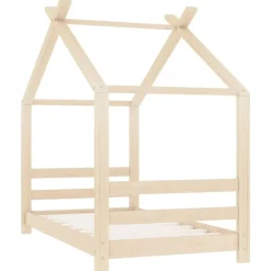 Meubelen Voor Baby'S & Peuters*vidaXL Kinderbedframe massief grenenhout 70x140 cm Bruin