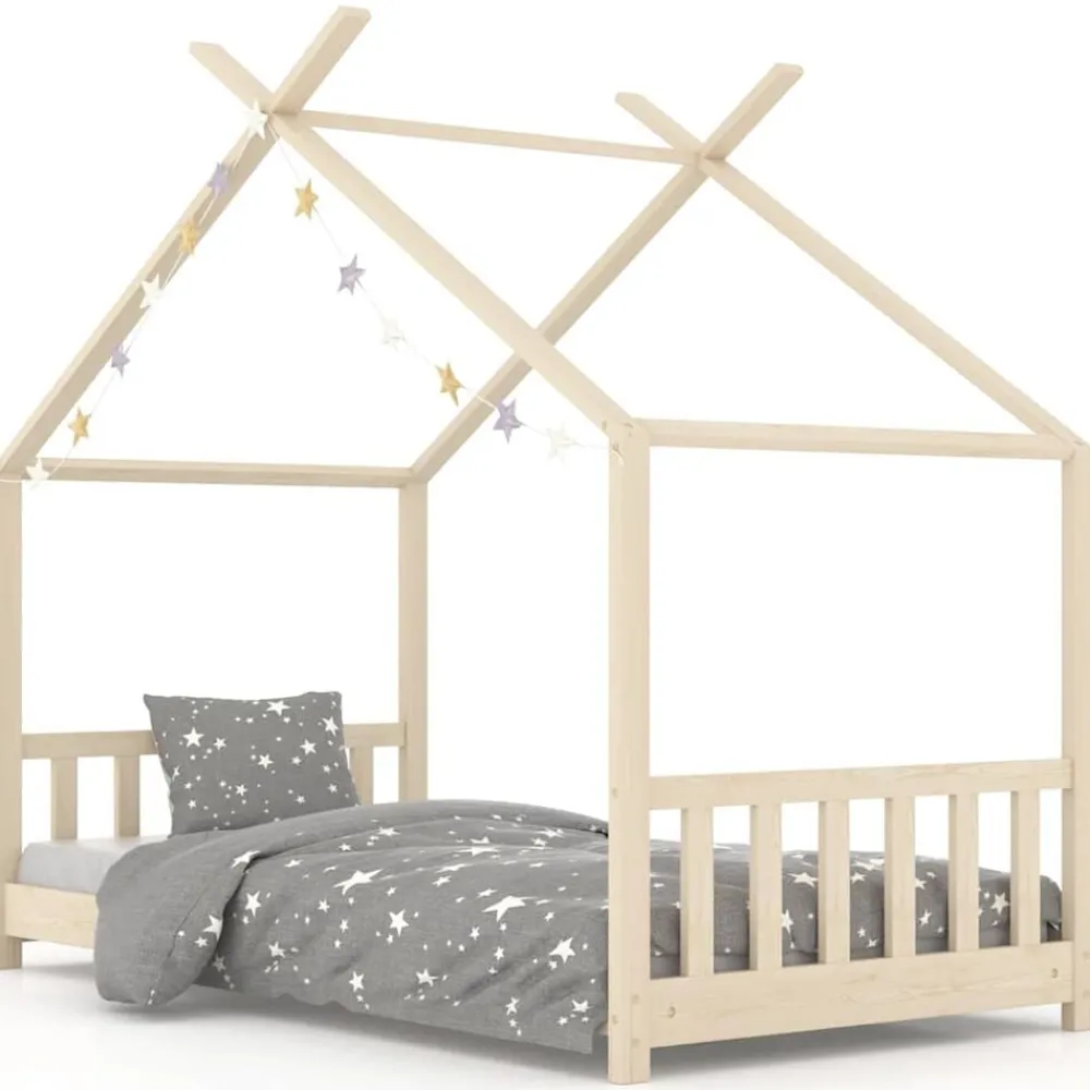 Kinderbedframe massief grenenhout 70x140 cm>vidaXL Clearance
