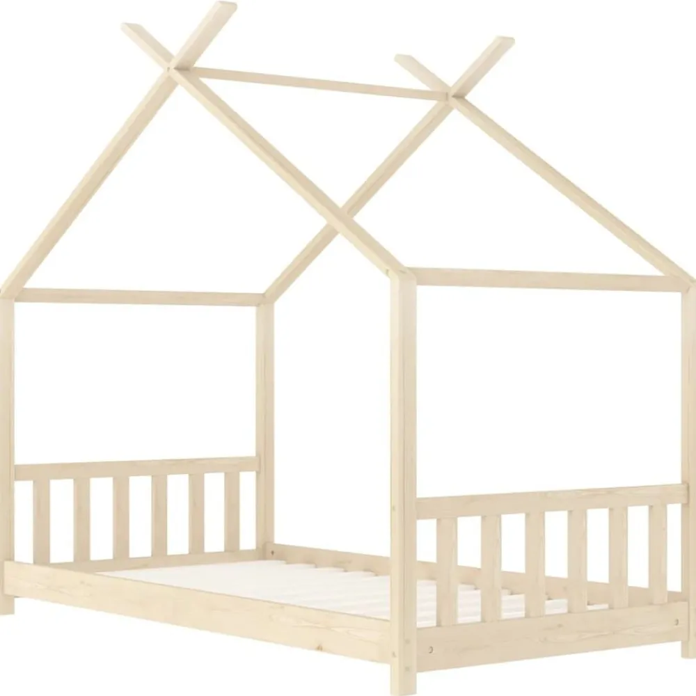 Kinderbedframe massief grenenhout 70x140 cm>vidaXL Clearance