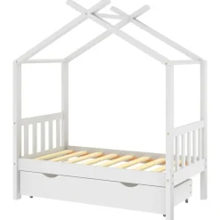 Kinderbedframe met lade massief grenenhout 70x140 cm>vidaXL Hot
