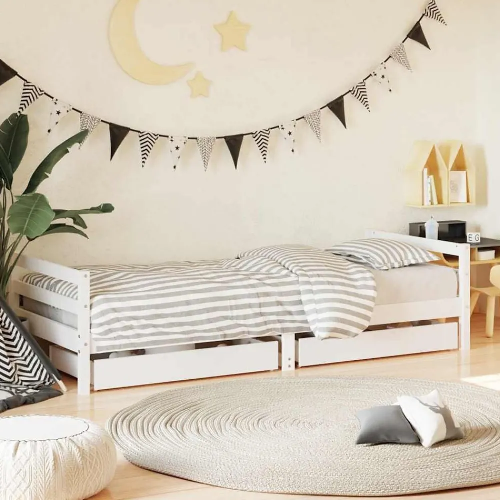 Kinderbedframe met lades 80x200 cm massief grenenhout>vidaXL Best