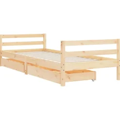Kinderbedframe met lades 80x200 cm massief grenenhout><noscript><img width=