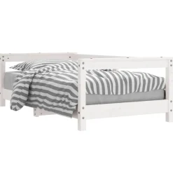 Meubelen Voor Baby'S & Peuters*vidaXL Kinderbedframe 70x140 cm massief grenenhout Wit