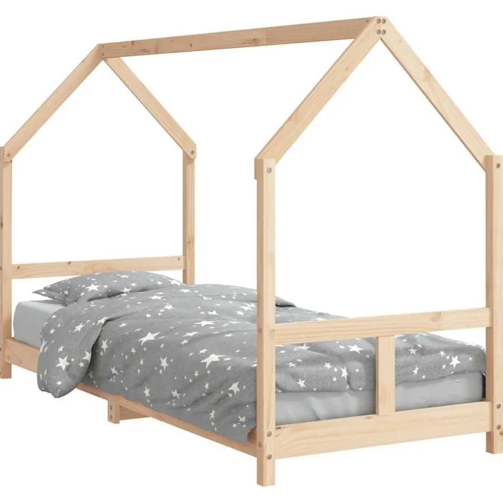 Kinderbedframe 80x200 cm massief grenenhout>vidaXL New