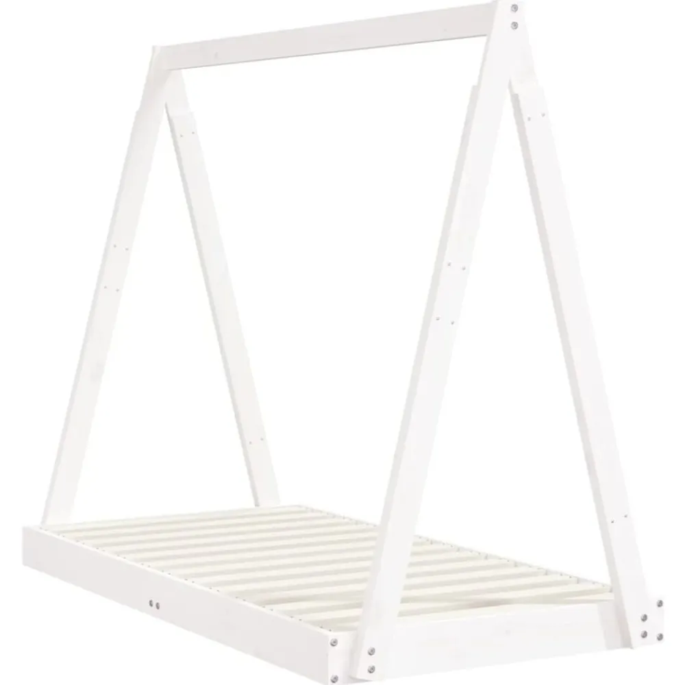Meubelen Voor Baby'S & Peuters*vidaXL Kinderbedframe 70x140 cm massief grenenhout Wit