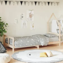 Meubelen Voor Baby'S & Peuters*vidaXL Kinderbedframe 80x200 cm massief grenenhout Naturel