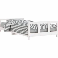 Meubelen Voor Baby'S & Peuters*vidaXL Kinderbedframe 90x200 cm massief grenenhout Wit
