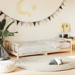 Meubelen Voor Baby'S & Peuters*vidaXL Kinderbedframe 90x200 cm massief grenenhout Naturel