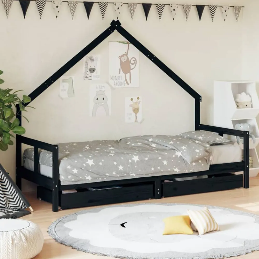 Kinderbedframe 80x200 cm massief grenenhout>vidaXL Clearance