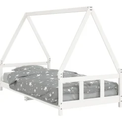 Meubelen Voor Baby'S & Peuters*vidaXL Kinderbedframe 90x200 cm massief grenenhout Wit