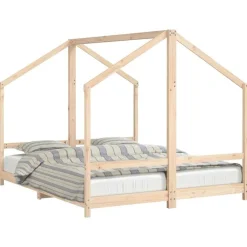 Kinderbedframe 2x(80x200) cm massief grenenhout>vidaXL