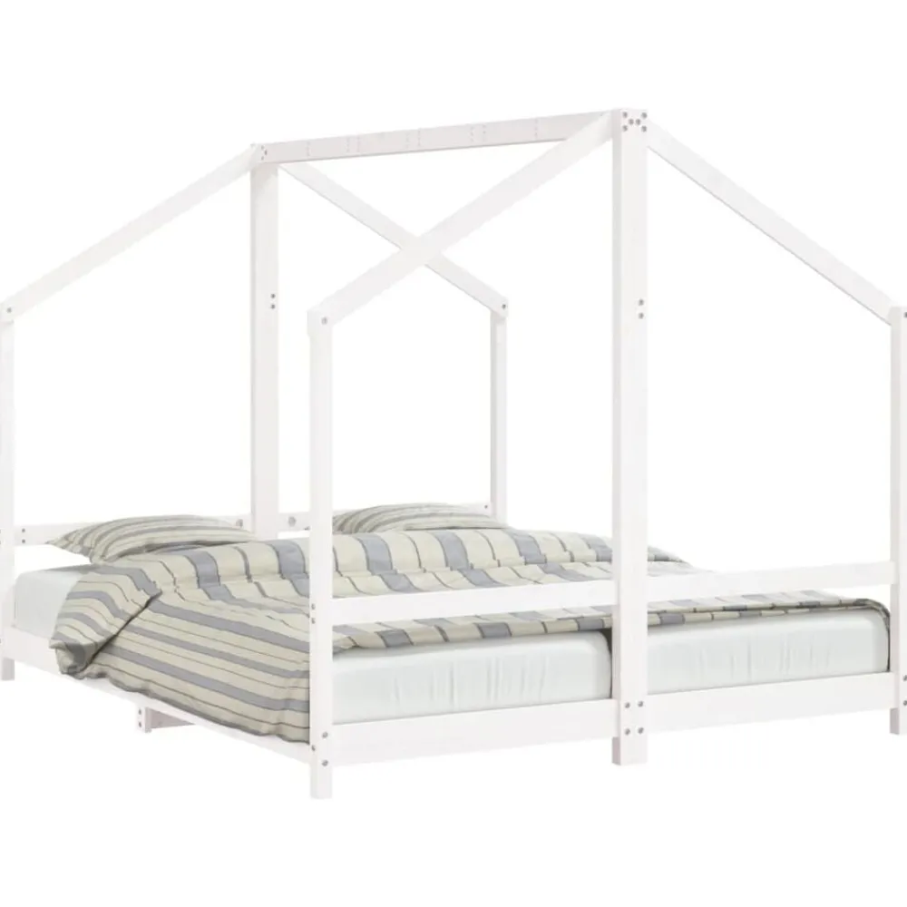 Kinderbedframe 2x(80x200) cm massief grenenhout>vidaXL