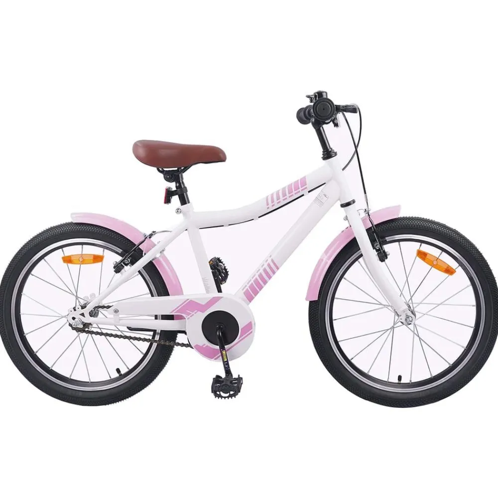 Buitensport*vidaXL Kinderfiets 18 Inch voor 5-7 jaar lichtroze