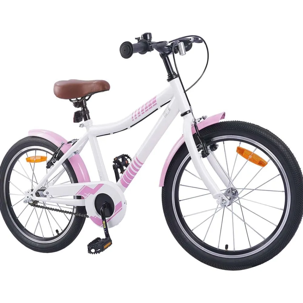 Buitensport*vidaXL Kinderfiets 18 Inch voor 5-7 jaar lichtroze