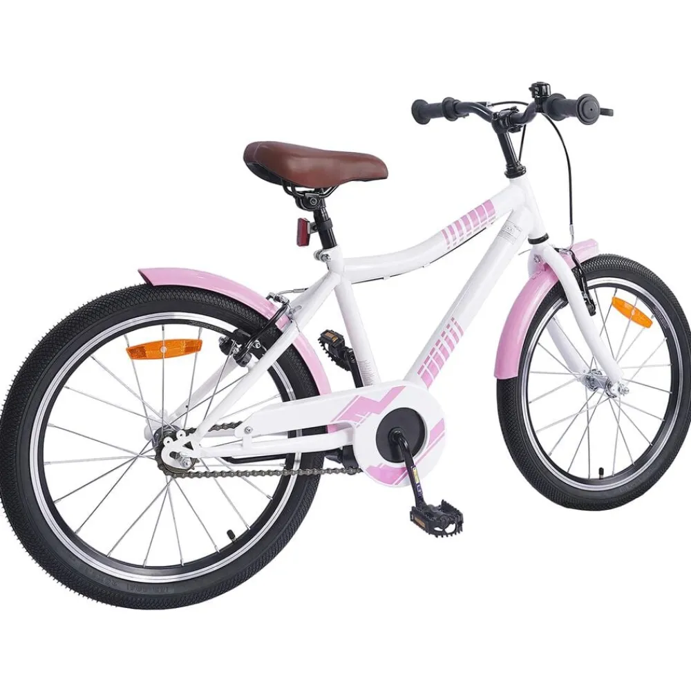 Buitensport*vidaXL Kinderfiets 18 Inch voor 5-7 jaar lichtroze