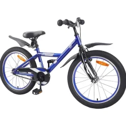 Buitensport*vidaXL Kinderfiets 18 Inch voor 5-7 jaar Donkerblauw