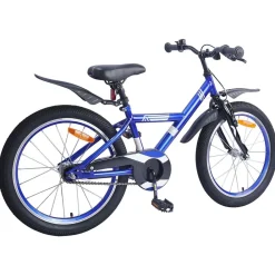 Buitensport*vidaXL Kinderfiets 18 Inch voor 5-7 jaar Donkerblauw