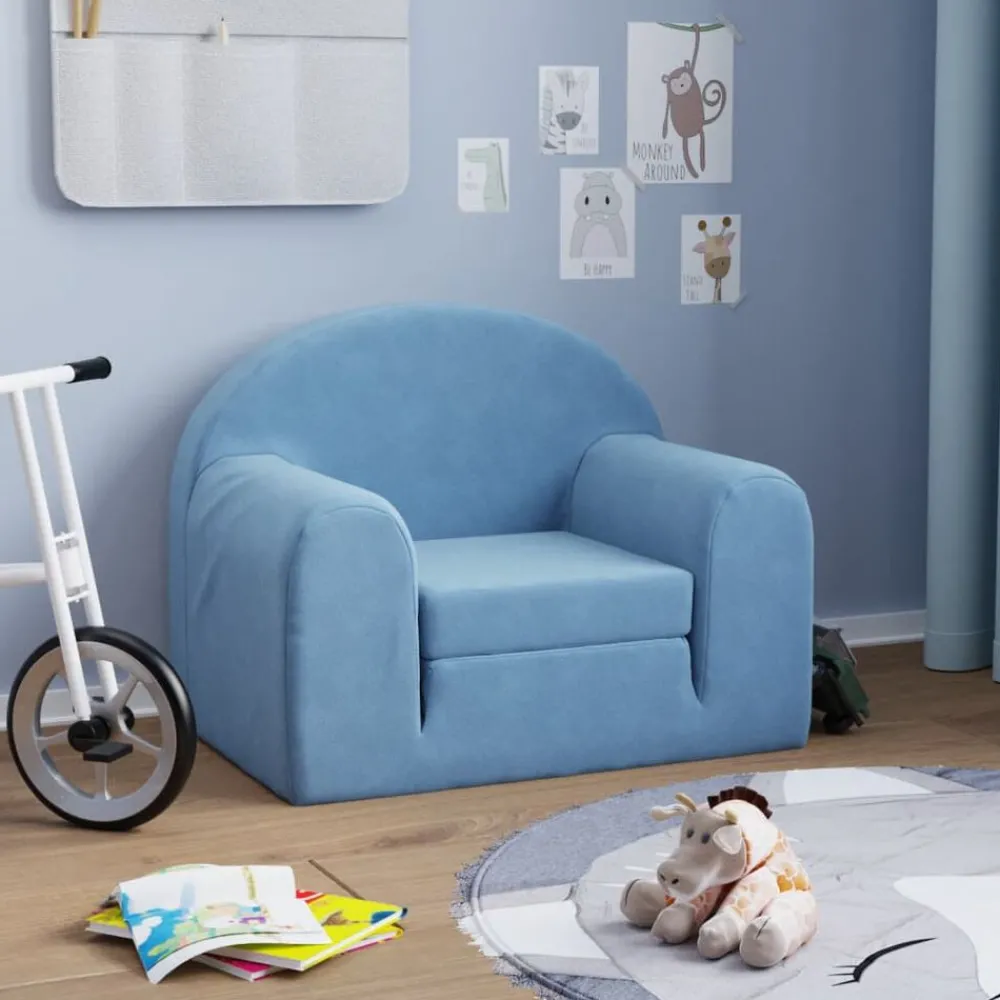 Kinderslaapbank zacht pluche>vidaXL