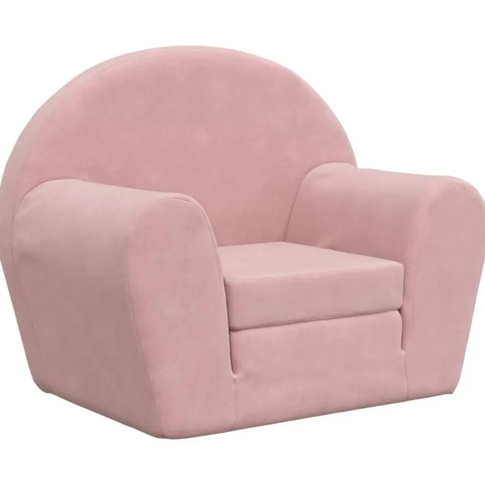 Meubelen Voor Baby'S & Peuters*vidaXL Kinderslaapbank zacht pluche Roze