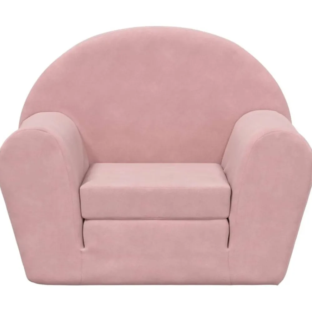 Meubelen Voor Baby'S & Peuters*vidaXL Kinderslaapbank zacht pluche Roze