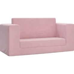 Meubelen Voor Baby'S & Peuters*vidaXL Kinderslaapbank 2-zits zacht pluche Roze
