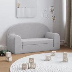 Kinderslaapbank 2-zits zacht pluche>vidaXL Clearance