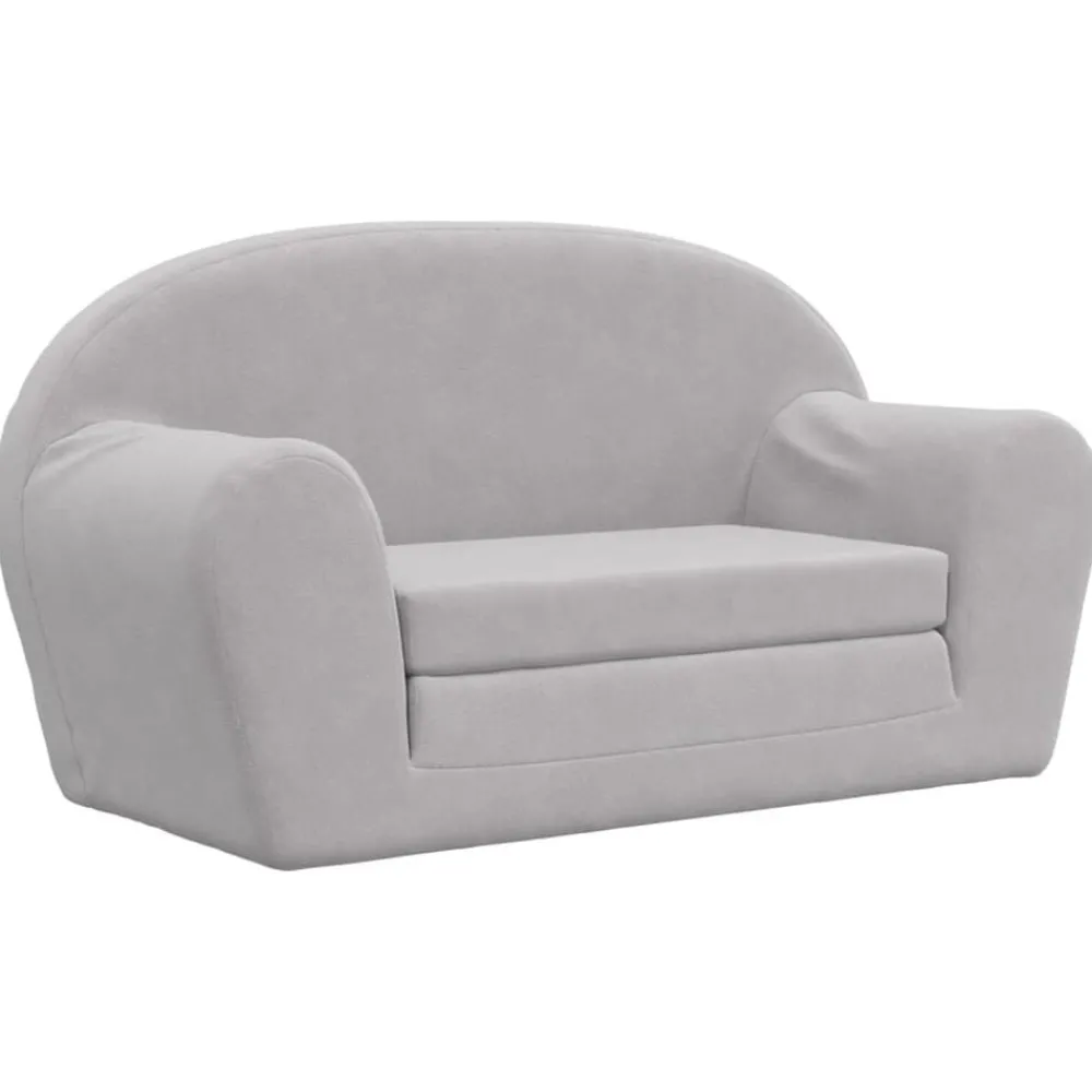 Kinderslaapbank 2-zits zacht pluche>vidaXL Outlet