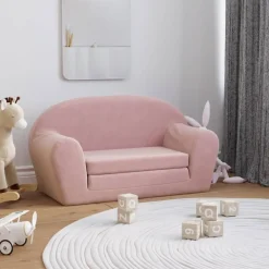 Kinderslaapbank 2-zits zacht pluche>vidaXL Sale