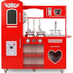 Kinderspeelkeuken 84x31x89 cm MDF rood><noscript><img width=