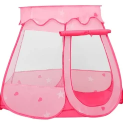 Kinderspeeltent met 250 ballen 102x102x82 cm roze>vidaXL Outlet