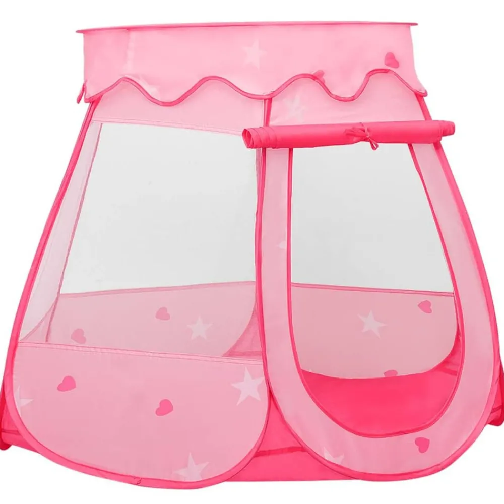 Kinderspeeltent met 250 ballen 102x102x82 cm roze>vidaXL Outlet