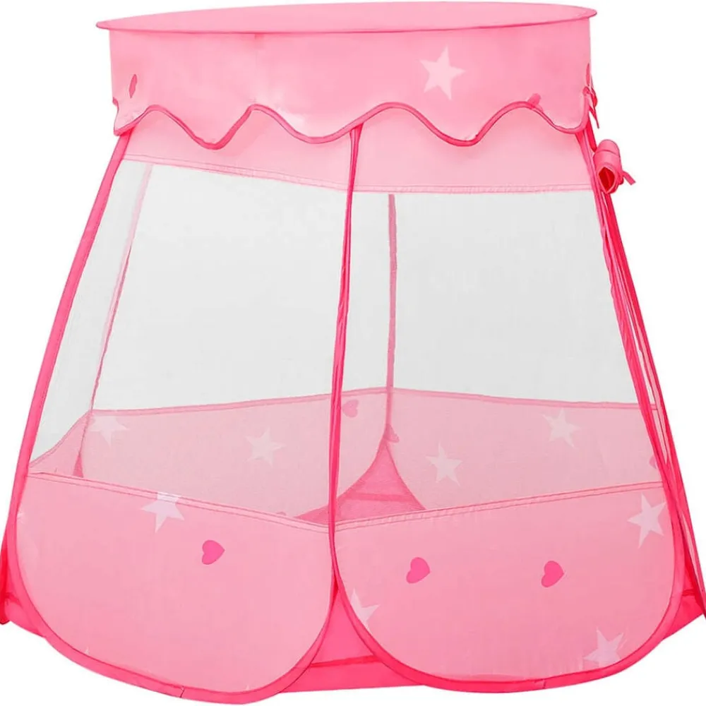 Kinderspeeltent met 250 ballen 102x102x82 cm roze>vidaXL Outlet
