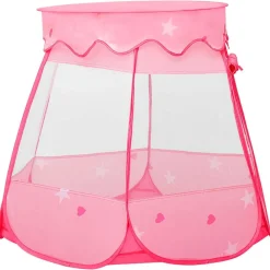 Buitenspeelgoed*vidaXL Kinderspeeltent met 250 ballen 102x102x82 cm roze Meerkleurig 2