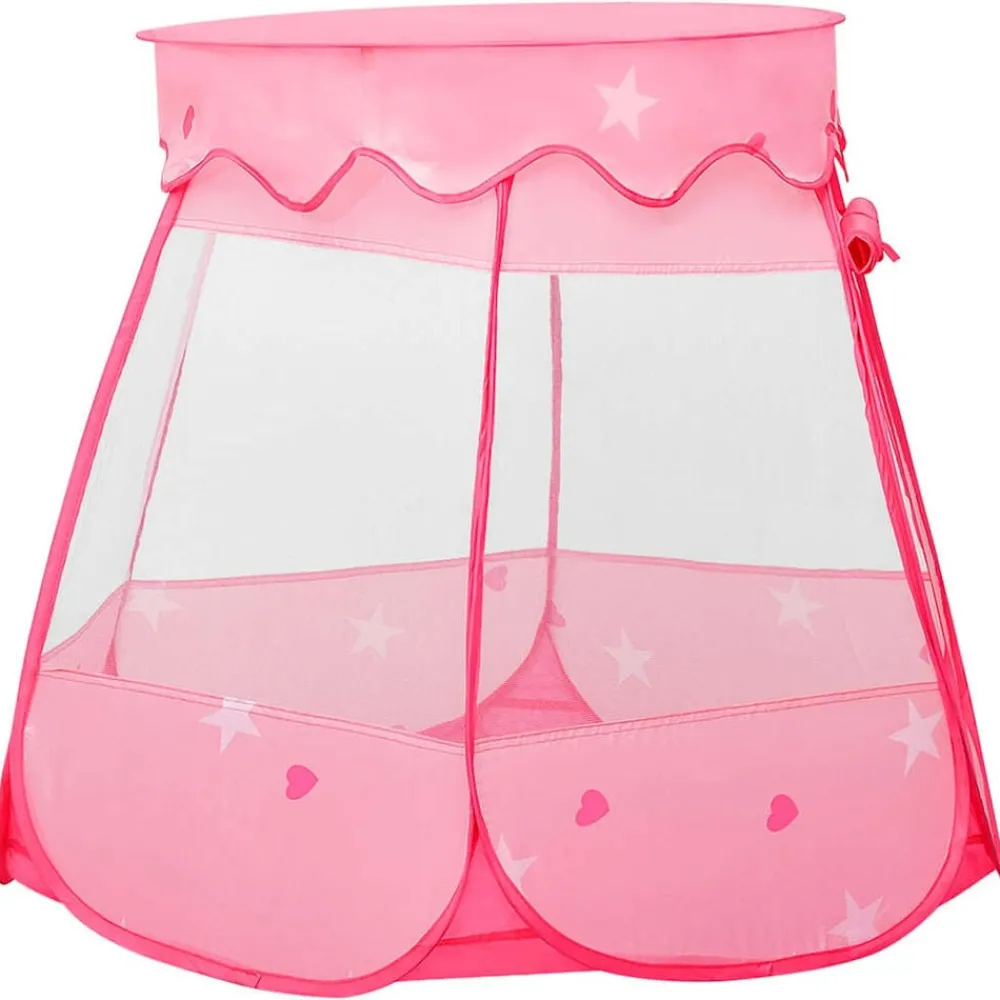 Buitenspeelgoed*vidaXL Kinderspeeltent met 250 ballen 102x102x82 cm roze Meerkleurig 2
