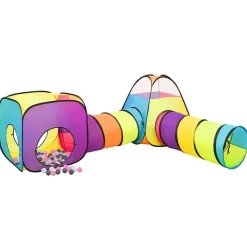 Buitenspeelgoed*vidaXL Kinderspeeltent met 250 ballen 190x264x90 cm meerkleurig Meerkleurig 2