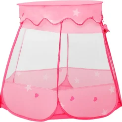 Buitenspeelgoed*vidaXL Kinderspeeltent met 250 ballen 102x102x82 cm roze Meerkleurig 1