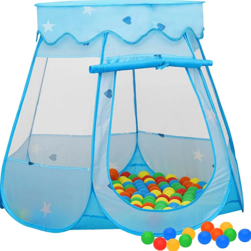 Kinderspeeltent met 250 ballen 102x102x82 cm blauw>vidaXL Sale